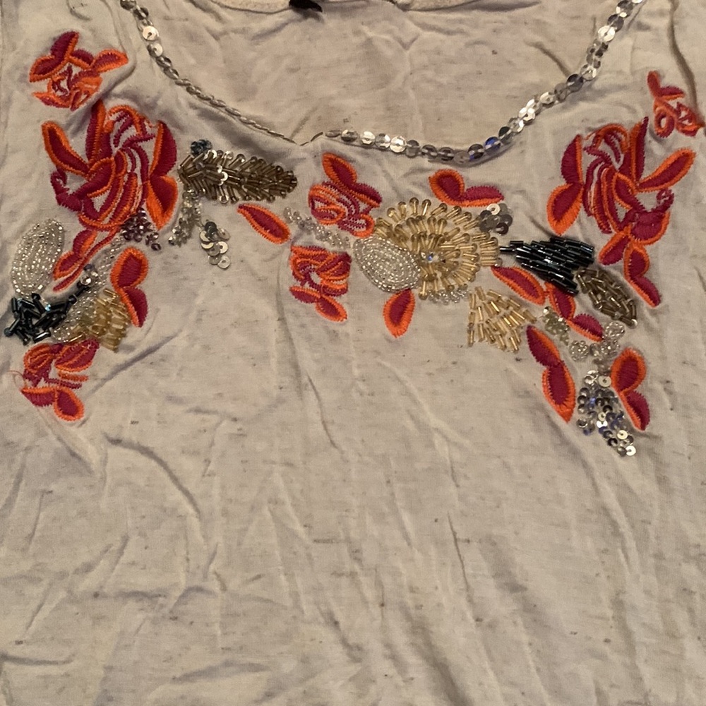 Beautiful beaded sleeveless top